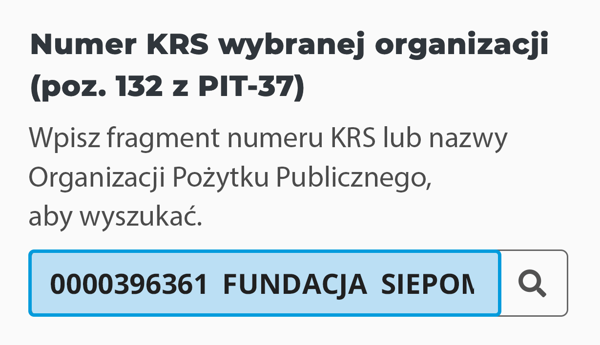 Instrukcja wpisywania numeru KRS